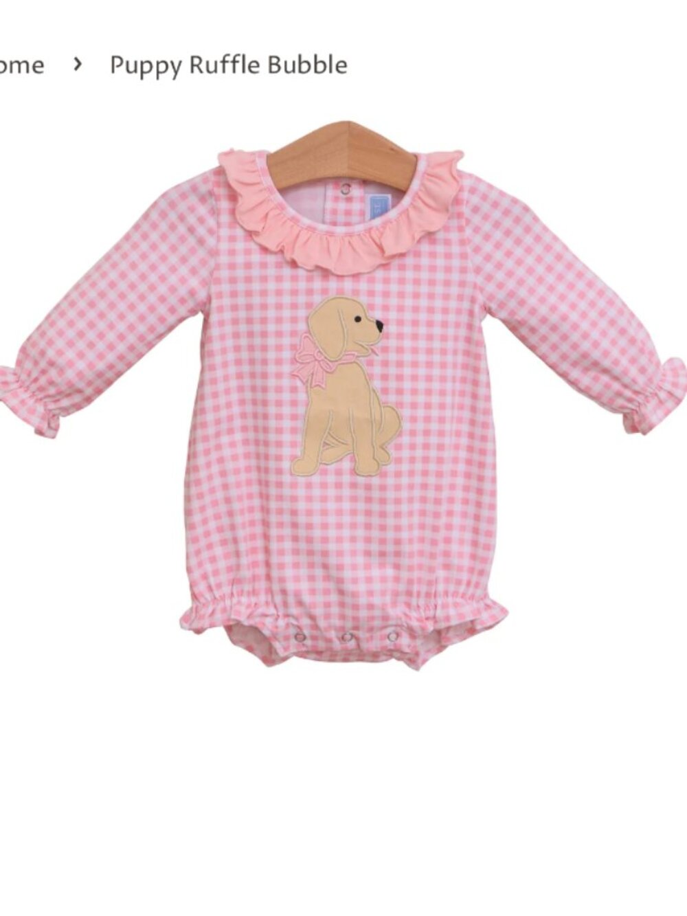 Trotter Street Kids Puppy Ruffle Bubble - Size 24M
